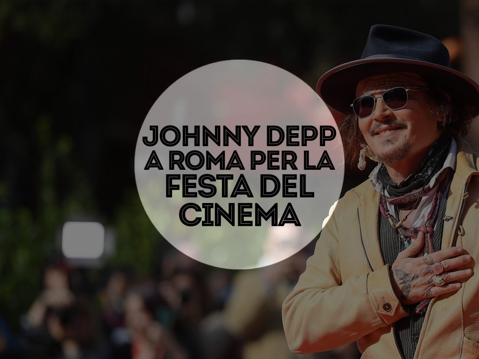 johnny depp a roma per la festa del cinema