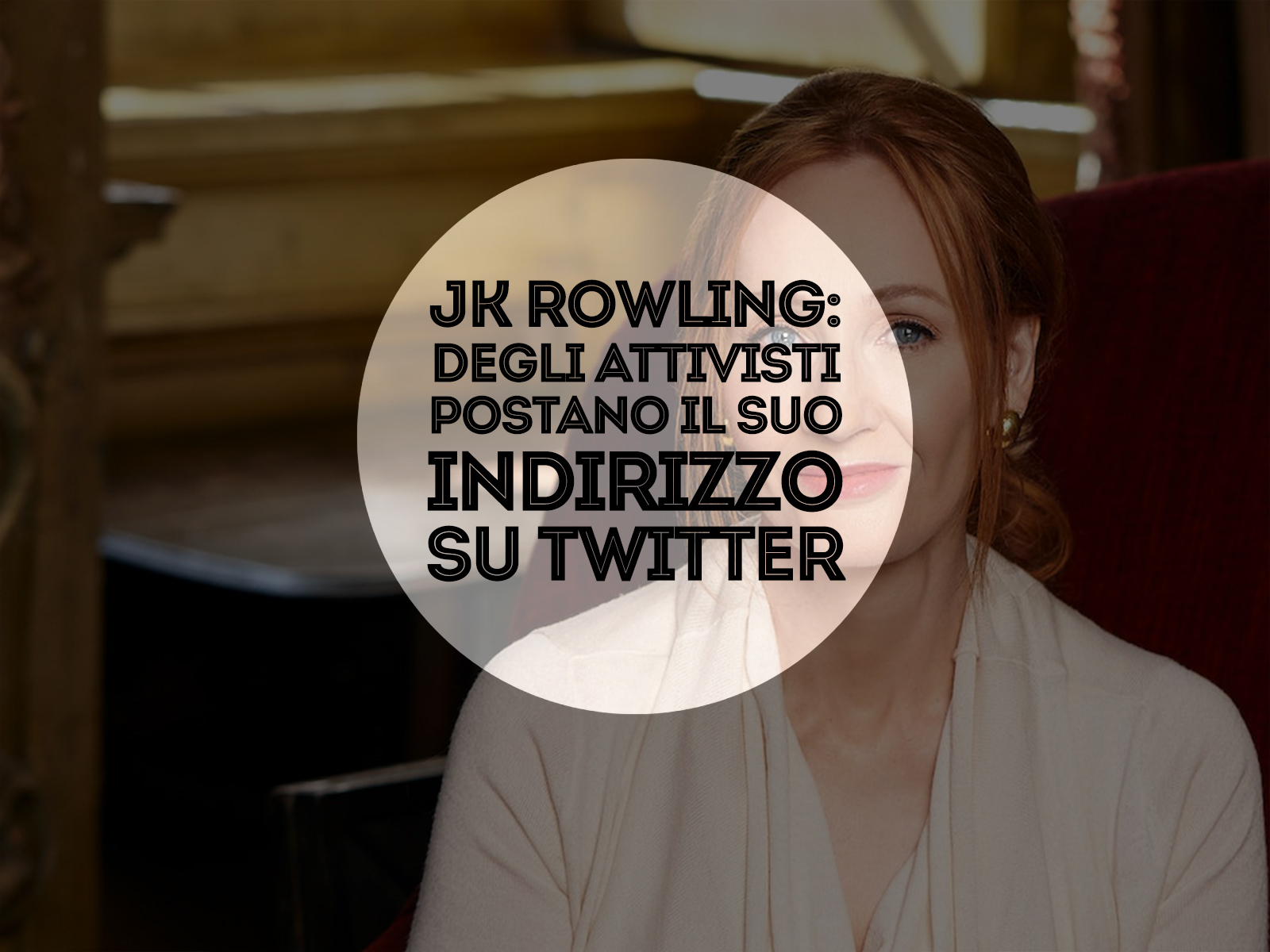 JK Rowling: indirizzo postato su Twitter