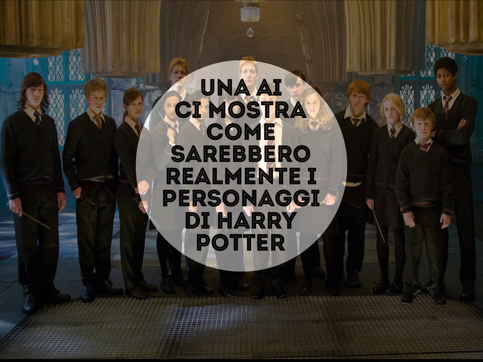 Una Ai ci mostra come sarebbero realmente i personaggi di Harry Potter