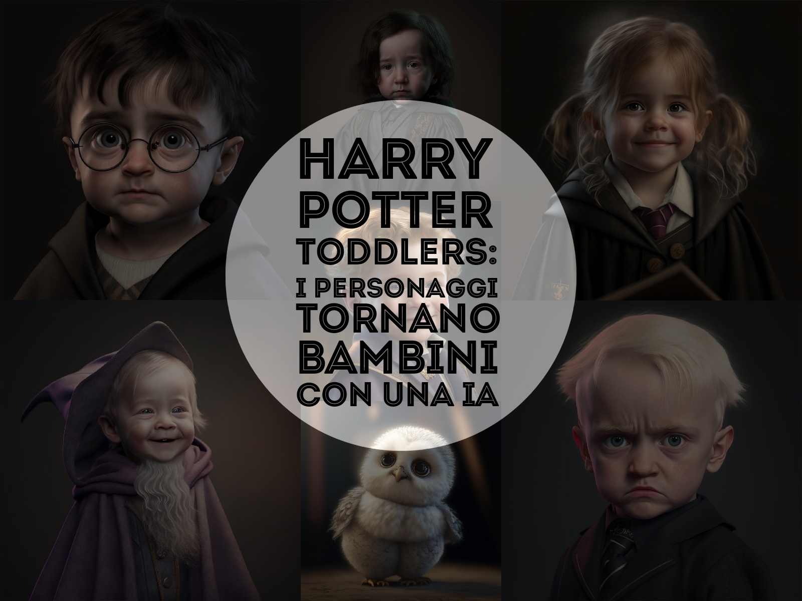 Harry Potter Toddlers: i personaggi tornano bambini con una IA