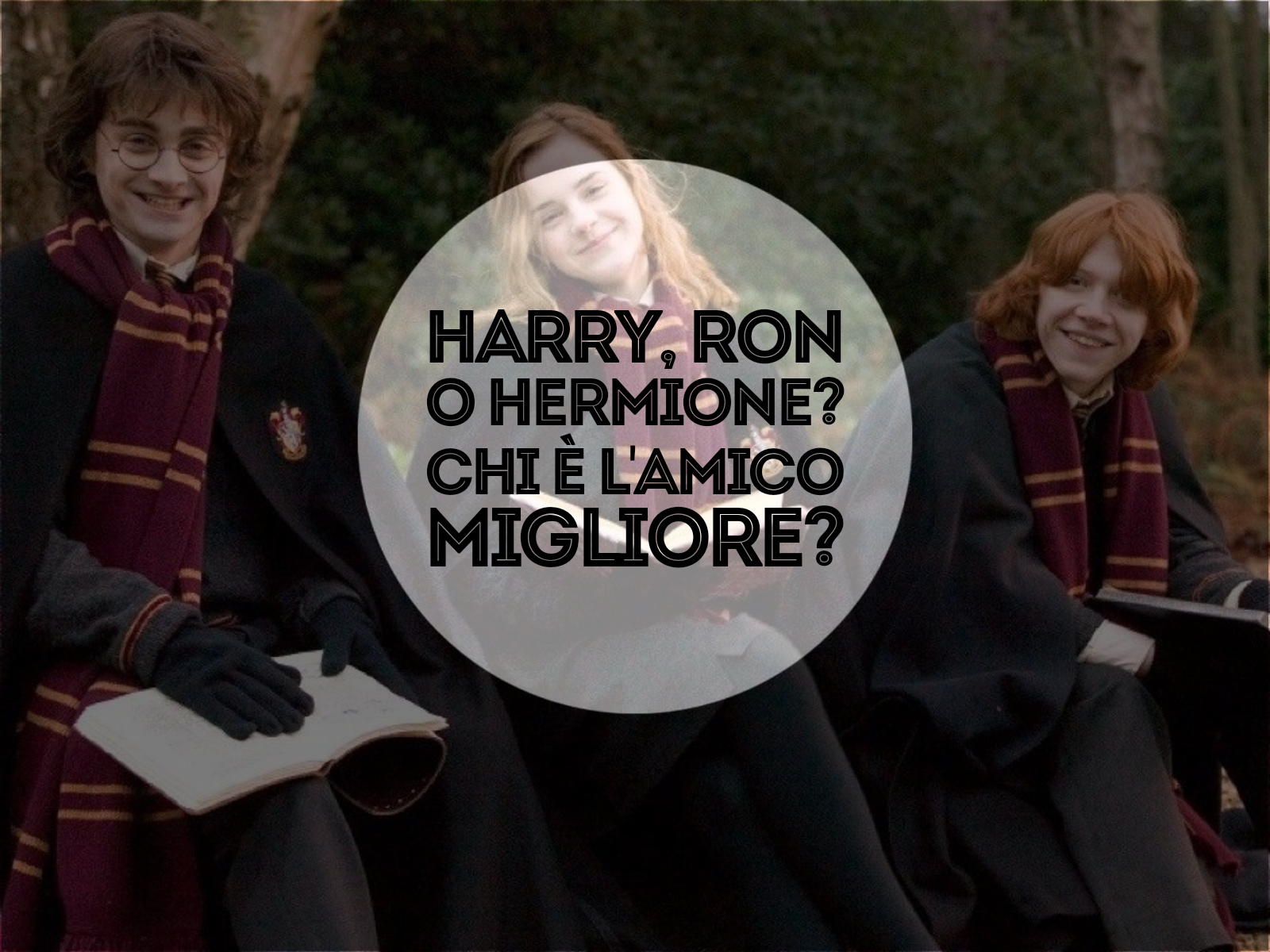 harry ron o hermione, chi è l'amico migliore?